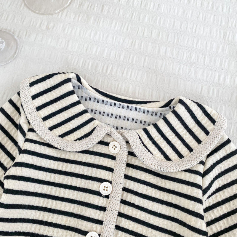 【BABY&KID】ストライプシンプルカラーセットアップSK092723