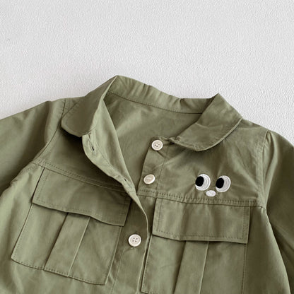 【BABY】おめめ刺繍カバーオールSK092518