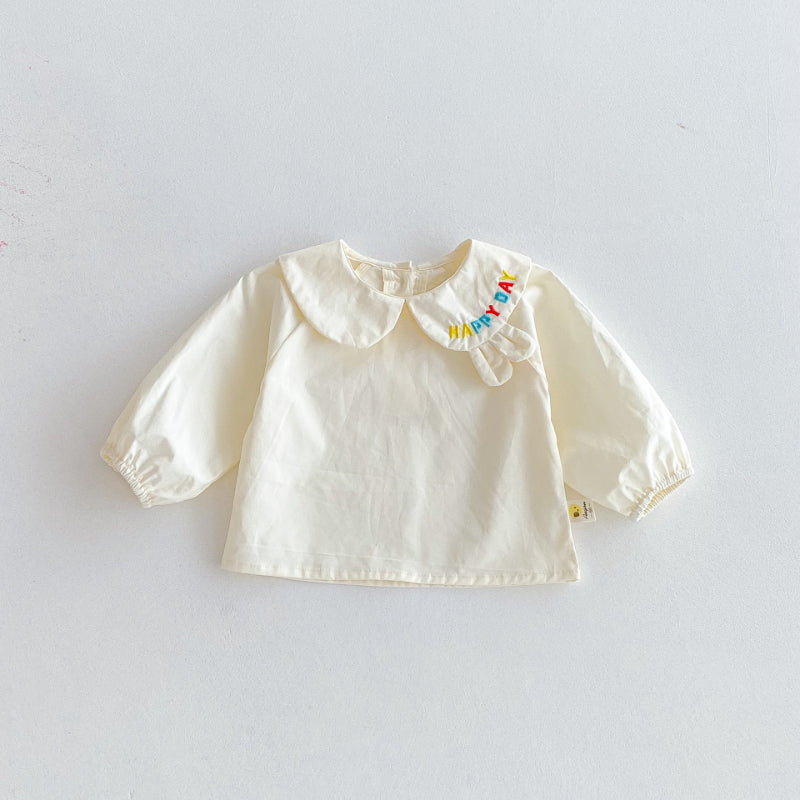 【BABY】アルファベット刺繍サロペット＆ガールシャツSK092411