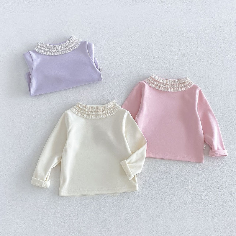 【BABY&KID】フリル襟厚手トップスSK108116