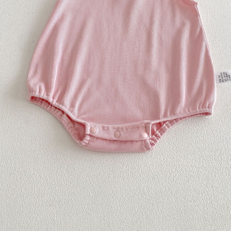【BABY】夏新作スウィートフリルスリーブロンパースSK105008