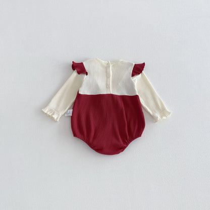 【BABY】うさぎ刺繍ロンパースSK103601