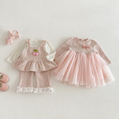 【BABY&KID】シャネル風チュールワンピースSK103512