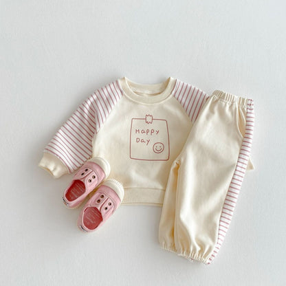【BABY&KID】HAPPY DAY可愛いセットアップSK032208