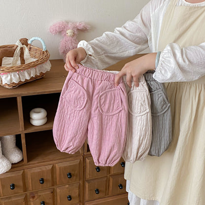 【BABY&KID】冬新作無地裏起毛パンツSK102531