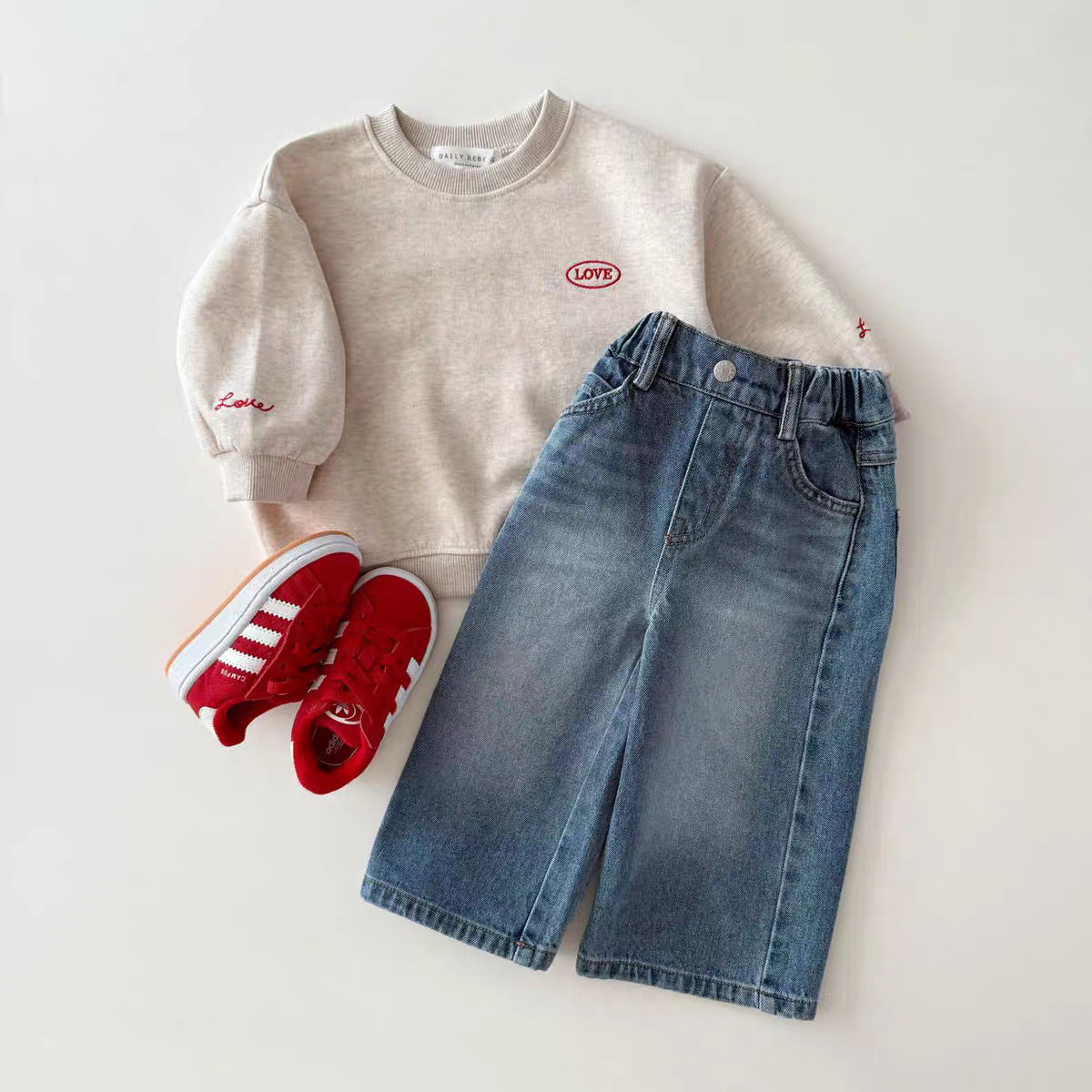 【BABY&KID】LOVEロゴクルーネックスウェットSK102635