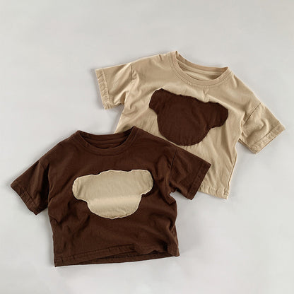 【BABY&KID】夏新作 クマプリントTシャツSK080807