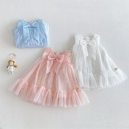 【BABY&KID】夏新作チュール蝶結びワンピースSK105912
