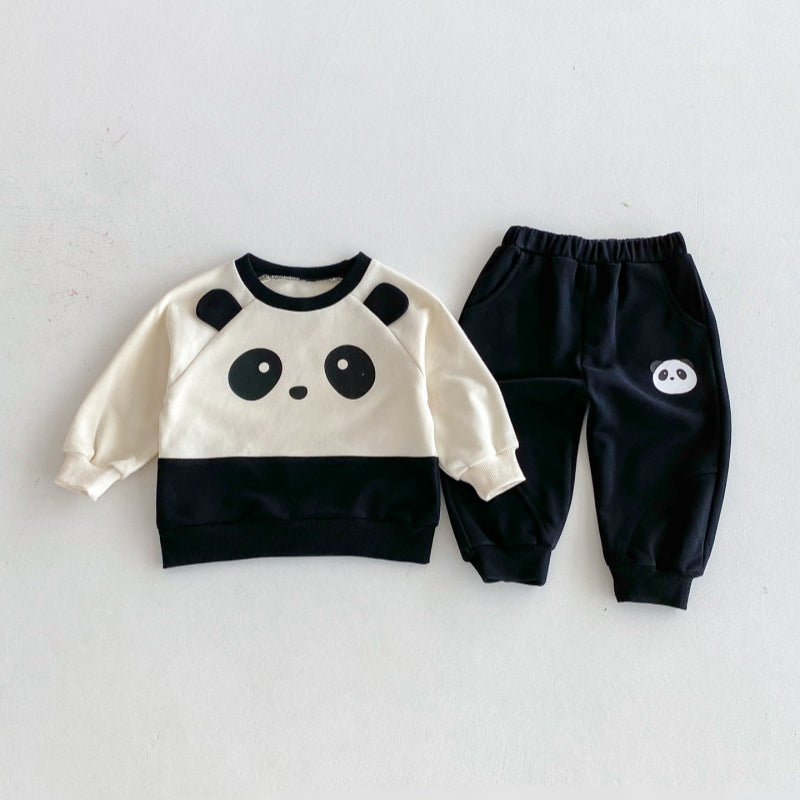 【BABY&KID】クルーネックパンダセットアップSK092705