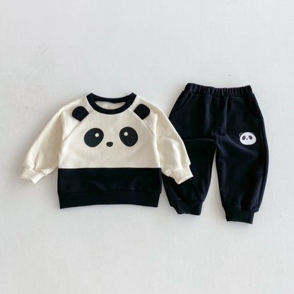 【BABY&KID】クルーネックパンダセットアップSK092705