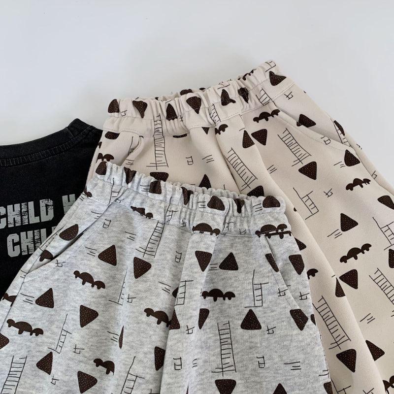 【BABY&KID】カートゥーンプリントスポーツパンツSK100526