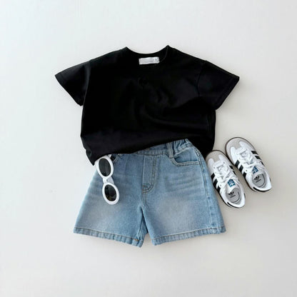 【BABY&KID】夏新作 ハート刺繍Ｔシャツ(ボトムス別売り)SK082203
