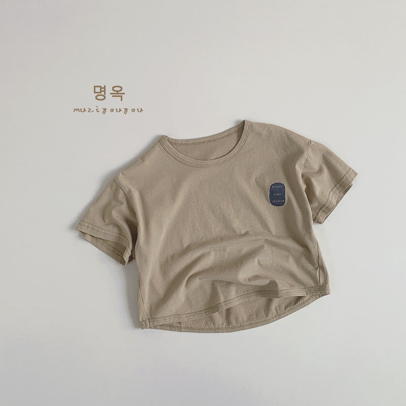 【BABY&KID】夏新作 英字がプリントされたTシャツSK080813