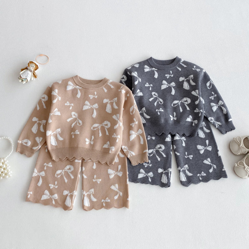 【BABY&KID】蝶結び柄セットアップSK100334