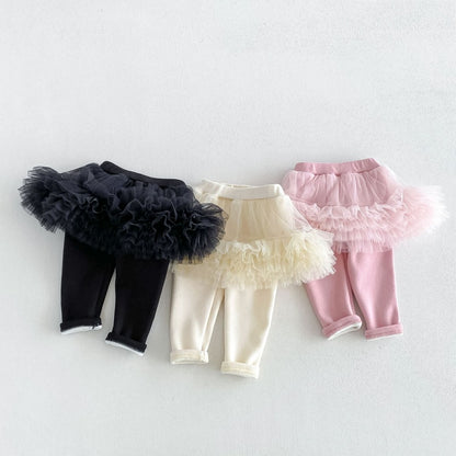 【BABY&KID】チュール裏起毛レギンスSK108103