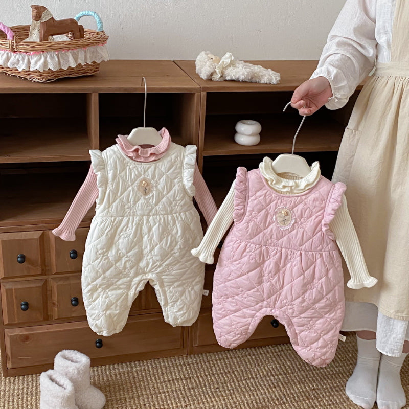 【BABY】キルティングノースリーブカバーオールSK102933