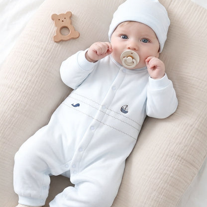 【BABY】Winter New Arrival Embroidered Quilted Coverall SK108210