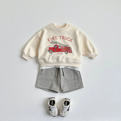 【BABY&KID】車プリントスウェットSK101551