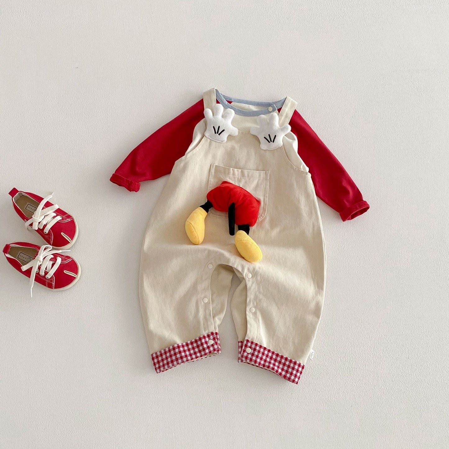 【BABY&KID】立体ドールカートゥーンサロペットパンツSK103520