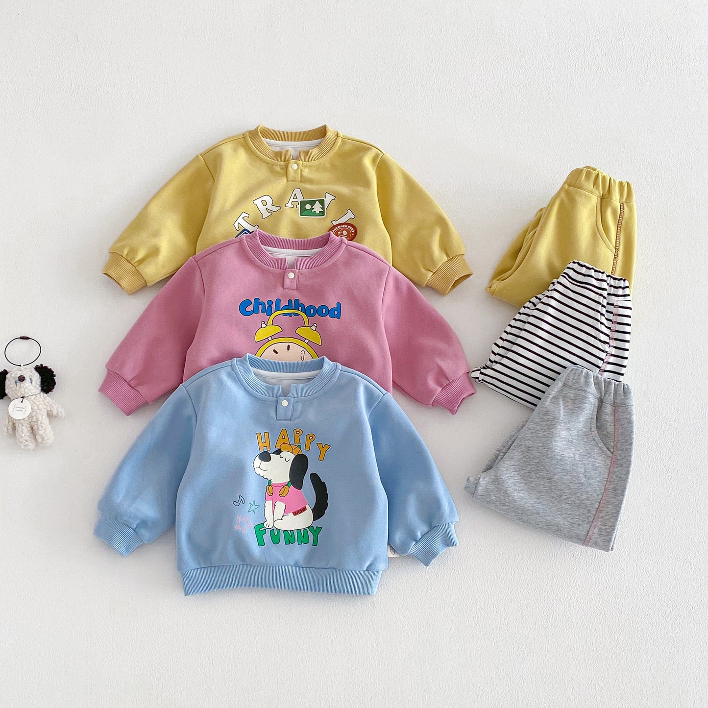 【BABY&KID】レタープリントスウェットセットアップSK103507