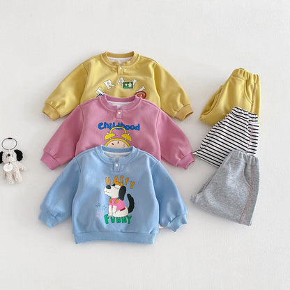 【BABY&KID】レタープリントスウェットセットアップSK103507
