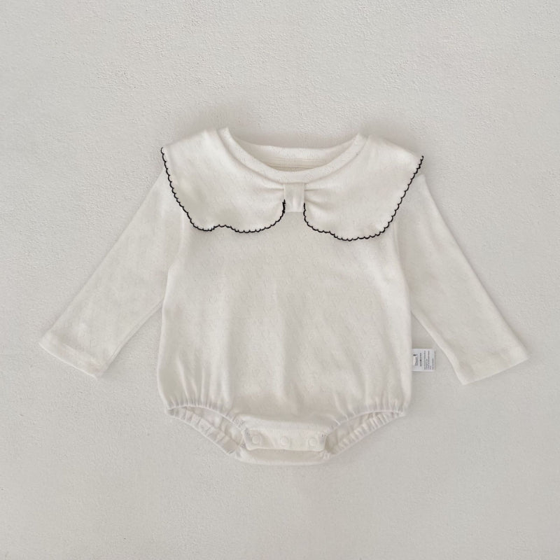 【BABY】リボン襟ロンパースSK102507