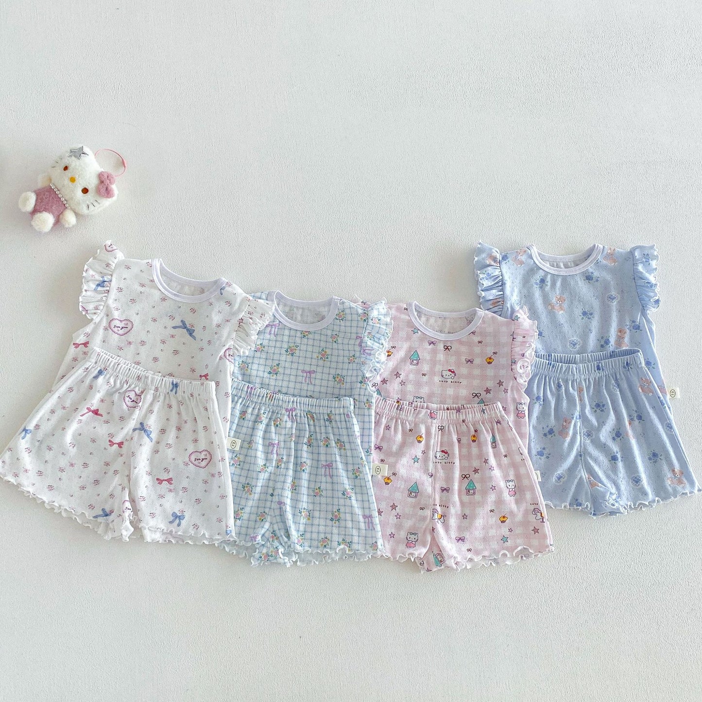 【BABY&KID】夏新作 小花柄セットアップSK105105