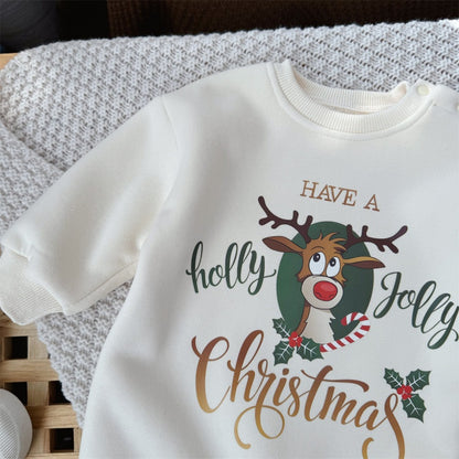 【BABY】クリスマス鹿カバーオールSK103201