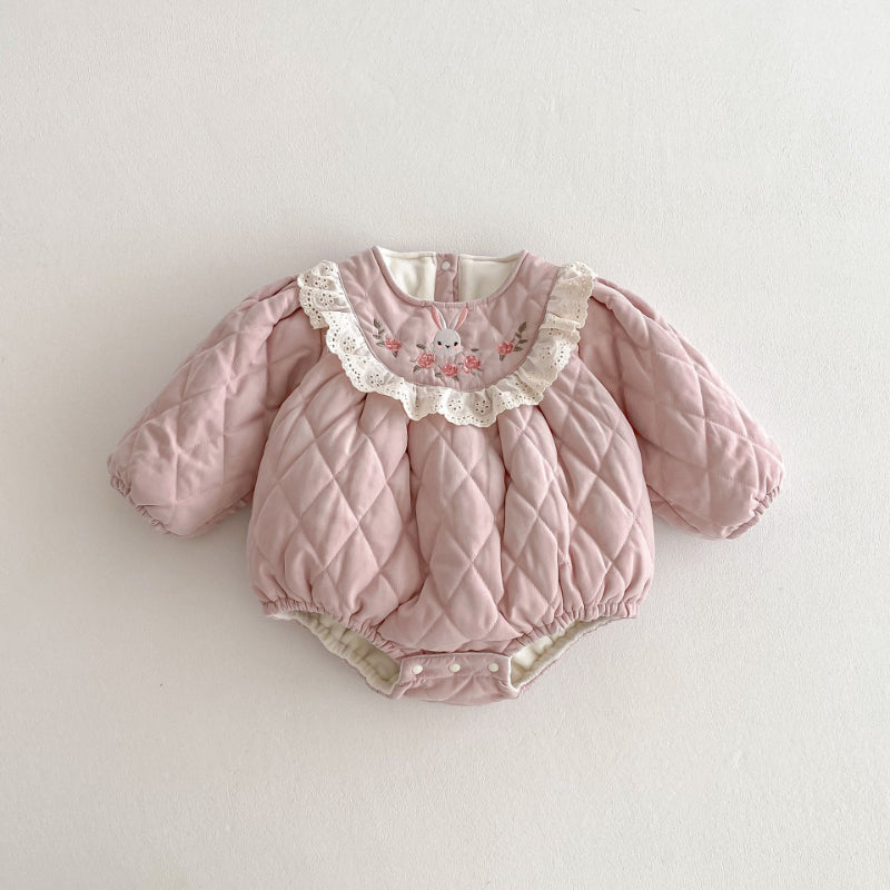 【BABY】冬新作うさぎ裏起毛カバーオールSK102715