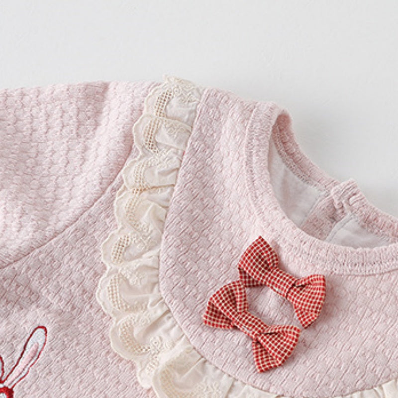 【BABY】うさぎ刺繍カバーオールSK104209