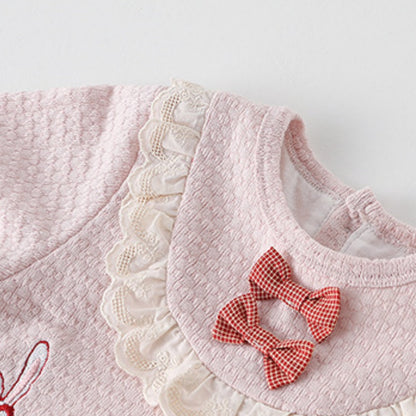 【BABY】うさぎ刺繍カバーオールSK104209