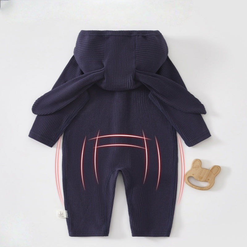 【BABY】北欧風うさ耳帽カバーオールSK102324