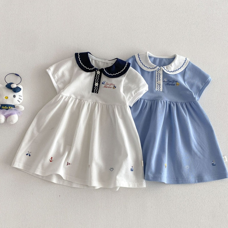【BABY&KID】夏新作丸襟カートゥーンワンピースSK105524