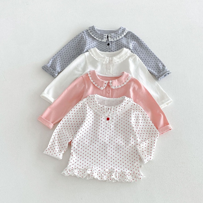 【BABY&KID】丸襟長袖トップスSK106616