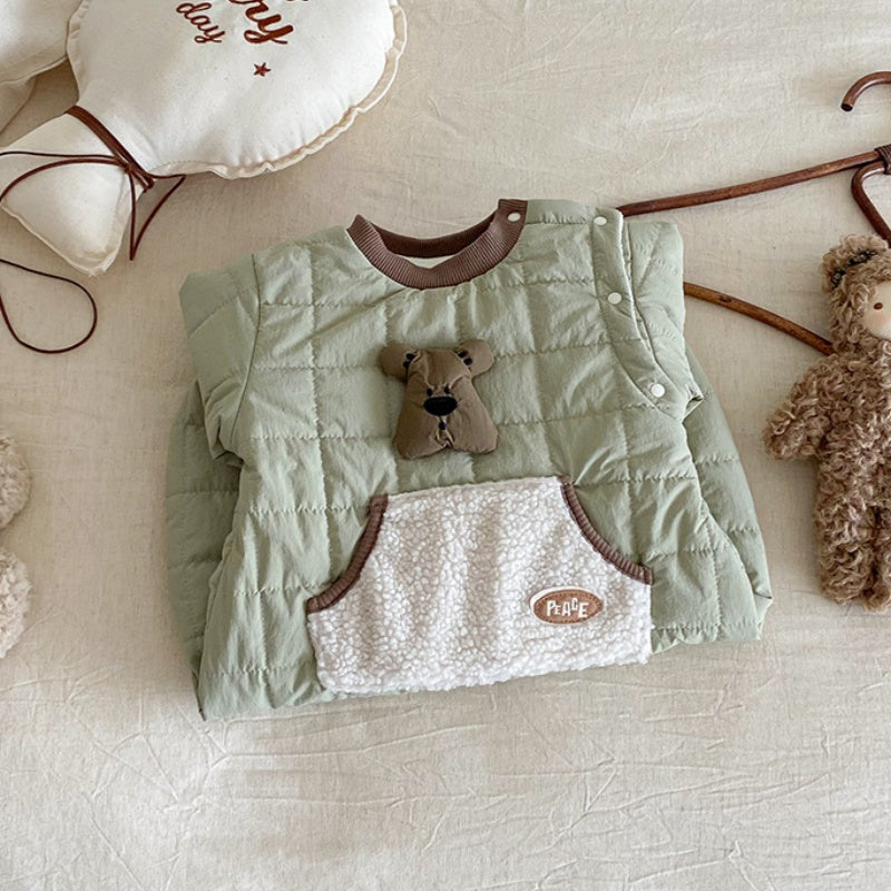 【BABY】冬新作韓国風大きめポケットカバーオールSK102720