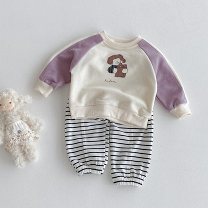 【BABY&KID】カートゥーンカジュアルセットアップSK092708