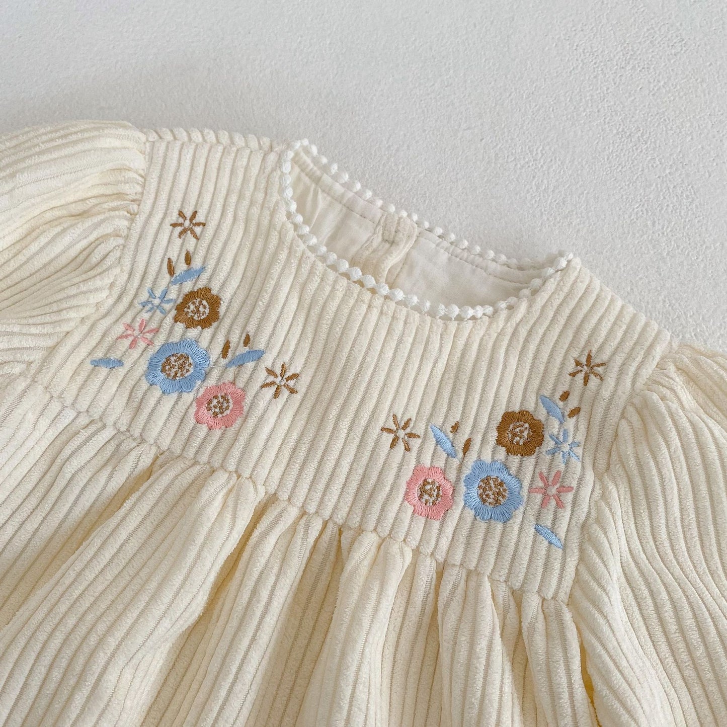 【BABY&KID】コーデュロイフラワークリーワンピースSK031804