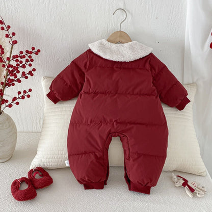 【BABY】冬新作わんちゃん柄あったかカバーオールSK103104