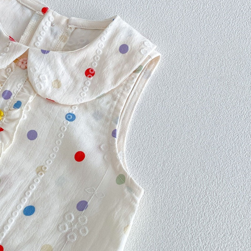 【BABY&KID】夏新作カラフルドットワンピースSK106107
