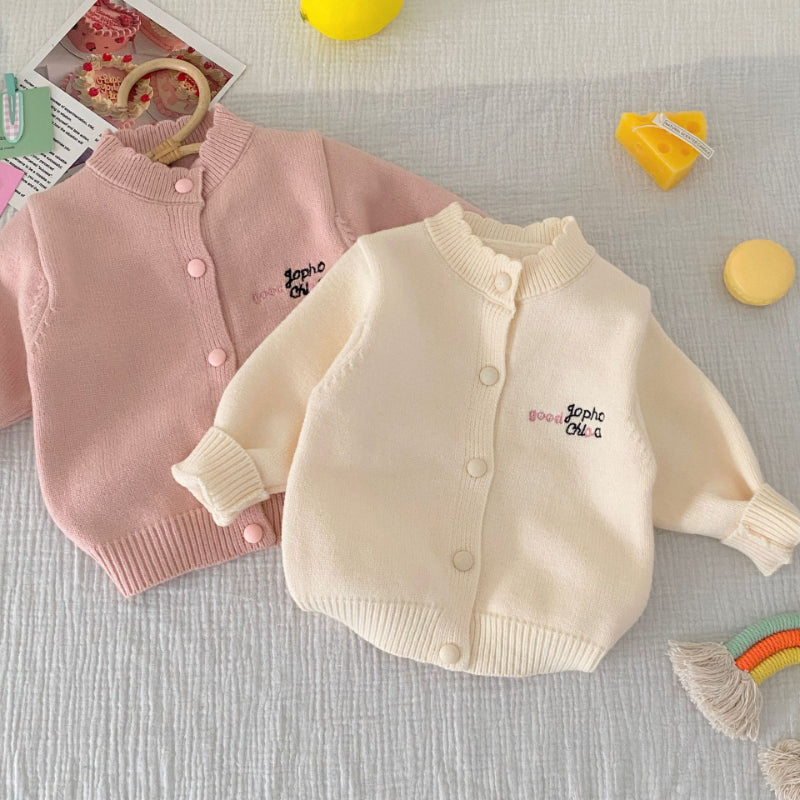 【BABY】英字刺繍カーディガン&パンツSK092908