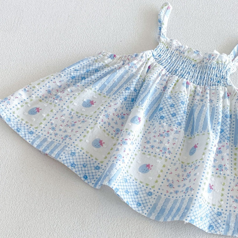 【BABY&KID】夏新作総柄キャミ小花柄セットアップSK106104