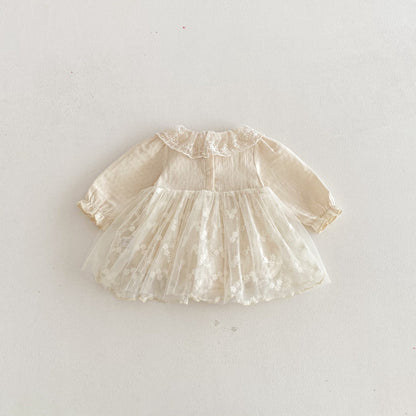 【BABY】レースドールカラーロンパースワンピSK103620