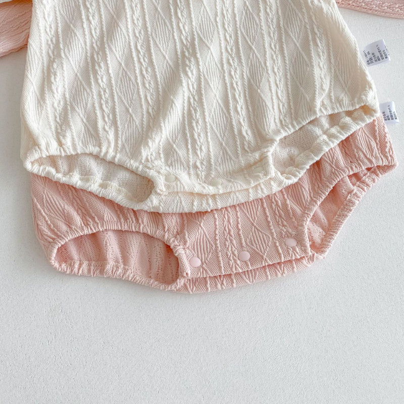 【BABY】長袖レースカラーロンパースSK093019