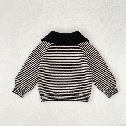 【BABY】POLO襟ボーダーニットSK100619
