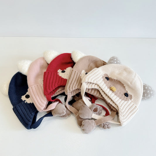 【HAT】フクロウ耳あて帽子SK101604
