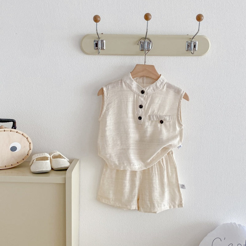【BABY】夏新作ノースリーブトップス＆ショートパンツSK104617