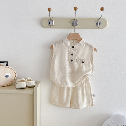 【BABY】夏新作ノースリーブトップス＆ショートパンツSK104617