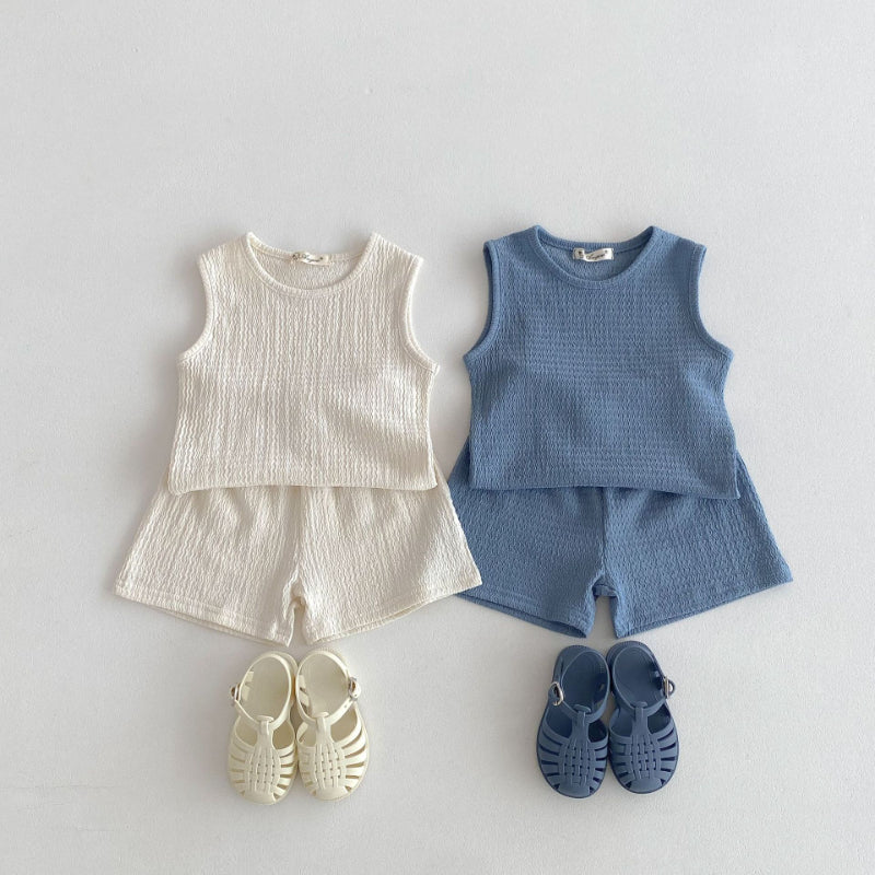 【BABY&KID】夏新作 着回しプリーツセットアップSK092224