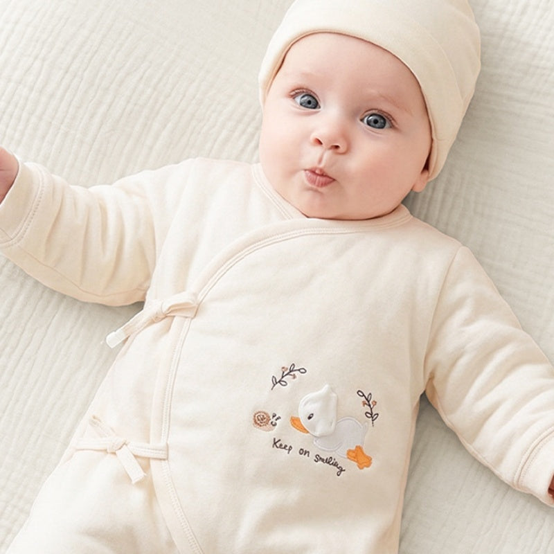 【BABY】Winter New Arrival Asymmetrical Collar Quilted Coverall SK108202
