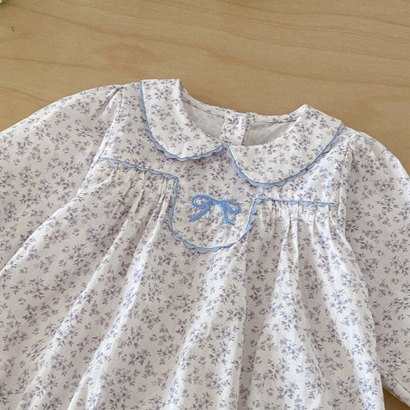 【BABY】小花柄コットンロンパースSK103409